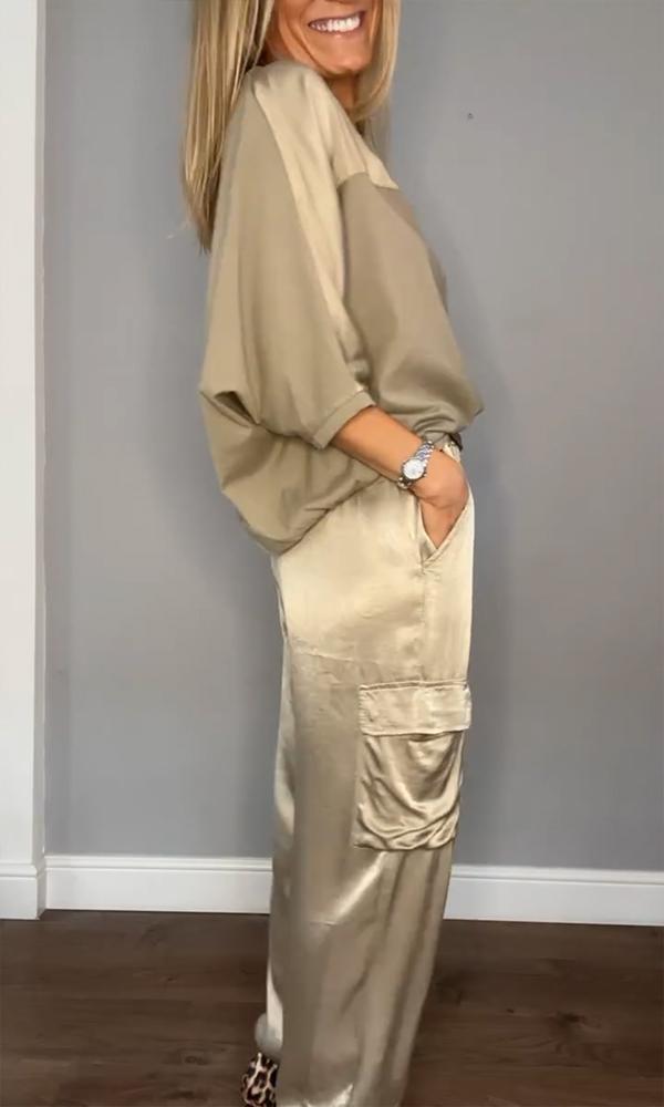 Doris | Satin Elegance Co-Ord Set
