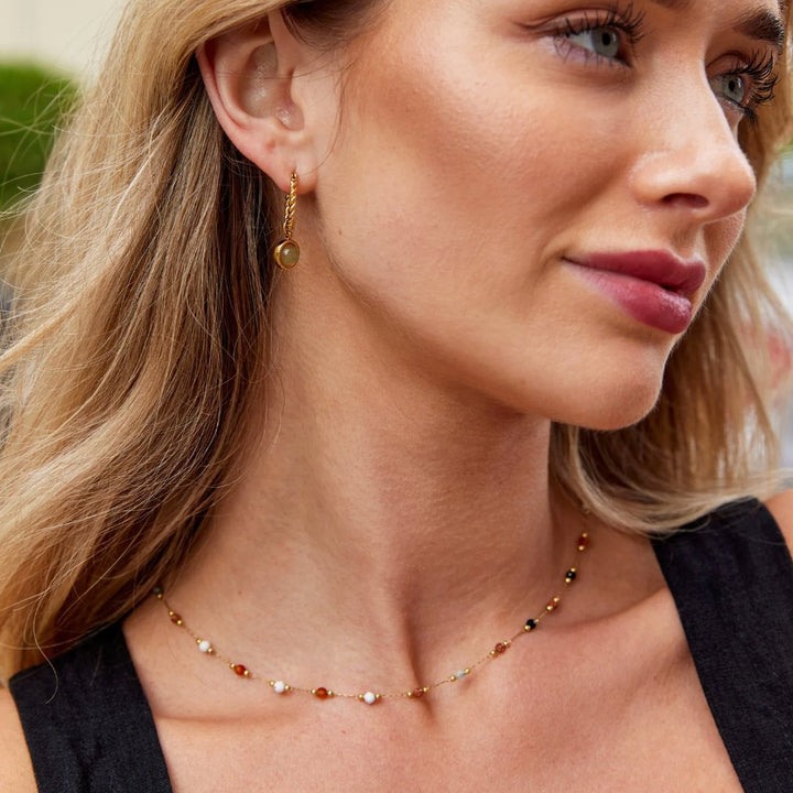 Mia | Minimalist Stone Necklace