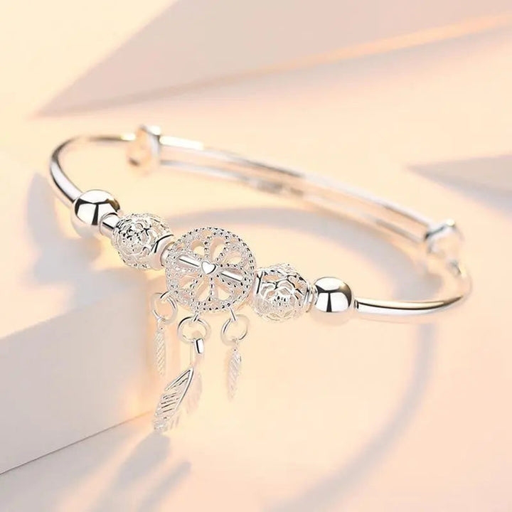 Orla | Silver Bracelet with Dreamcatcher Charm