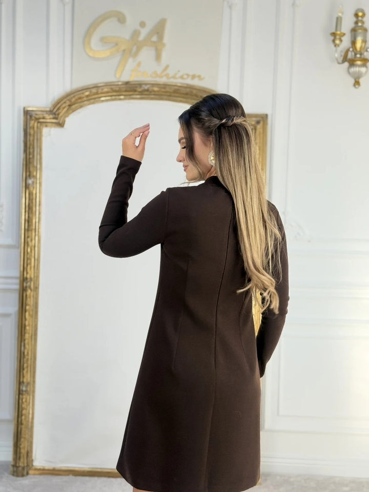 Dorothy | Asymmetric Pleated Mini Dress