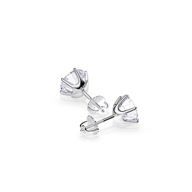 Tera | White and Gold Earrings