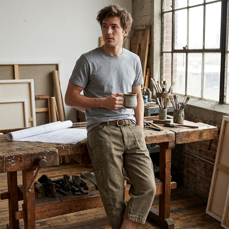CLARA | Relaxed Cargo Cropped Trousers