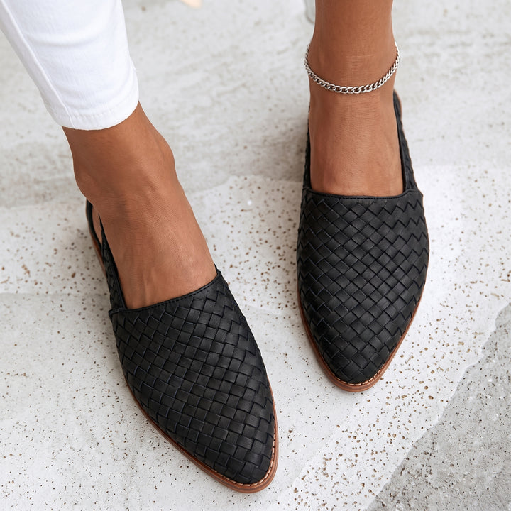 Margaret | Woven Comfort Slip-On Flats