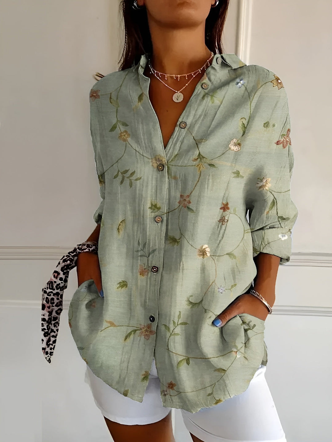 MABYN | FRENCH VINTAGE FLORAL BLOUSE