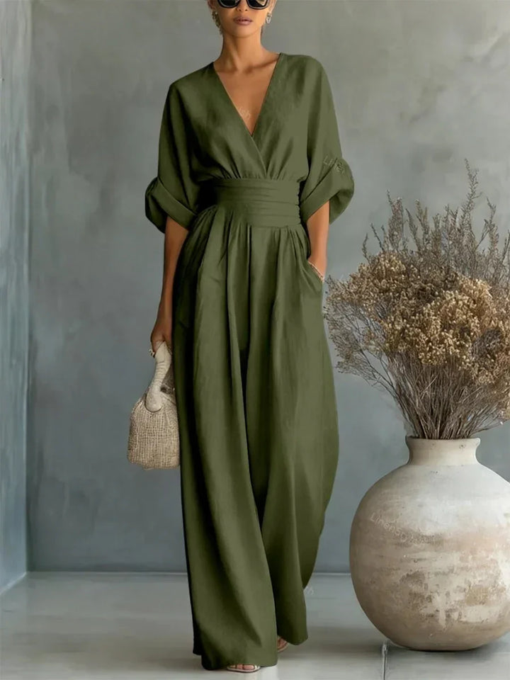 DEOIRFHÍN | ELEGANT WIDE-LEG SUMMER JUMPSUIT