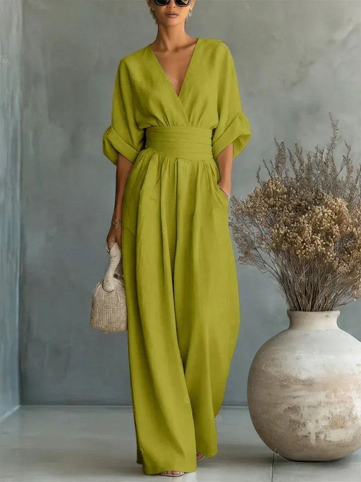 DEOIRFHÍN | ELEGANT WIDE-LEG SUMMER JUMPSUIT