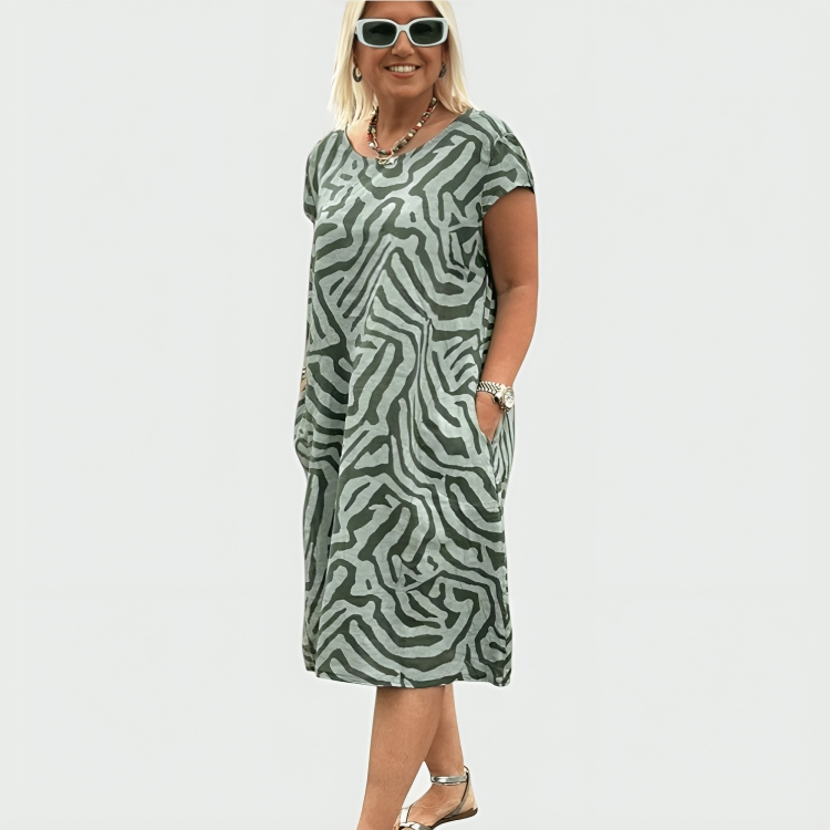 Patricia | Printed Summer Midi Dress