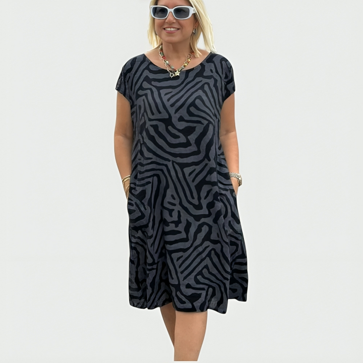 Patricia | Printed Summer Midi Dress