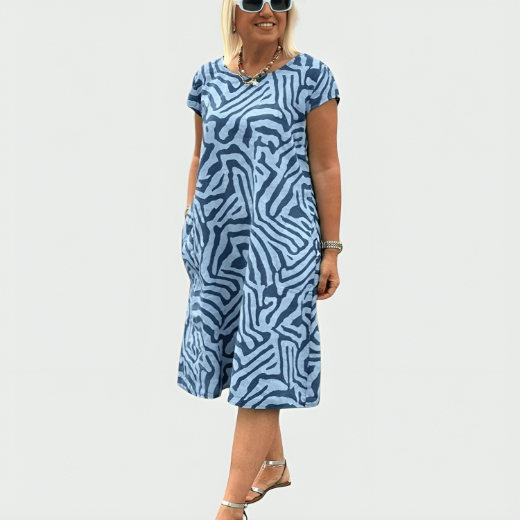 Patricia | Printed Summer Midi Dress