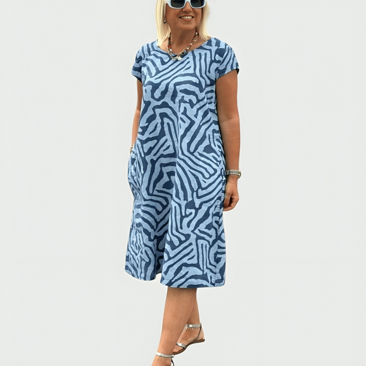 Patricia | Printed Summer Midi Dress